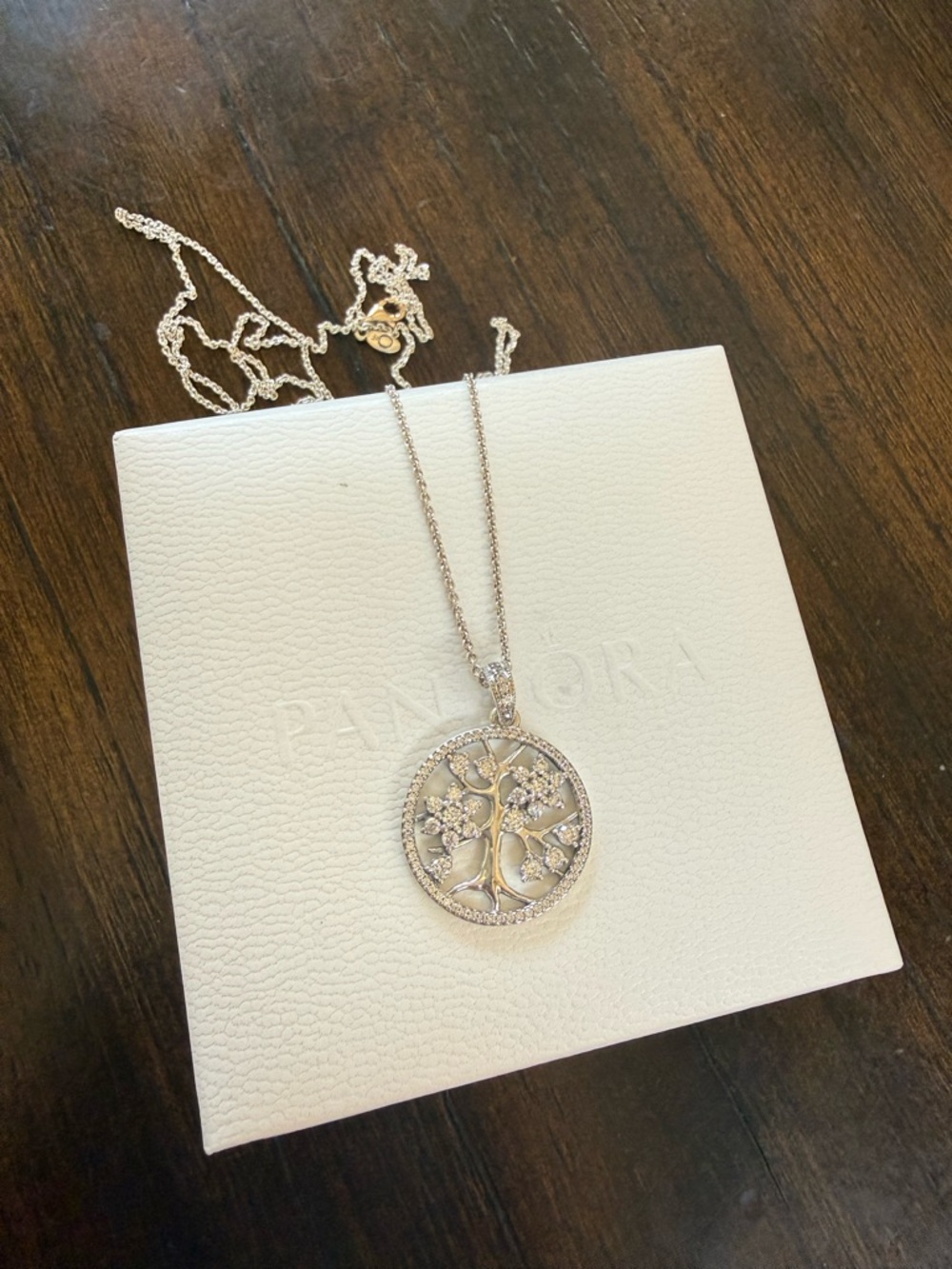 Pandora Tree of Life Sterling Silver Pendant Necklace - Picture 3 of 4